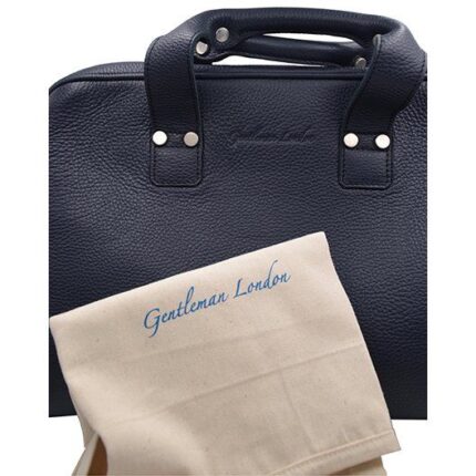 Navy Leather Bag - Full Grain Cowhide