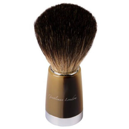 Shaving Brush - Horn Chromed, Medium, Pure Badger