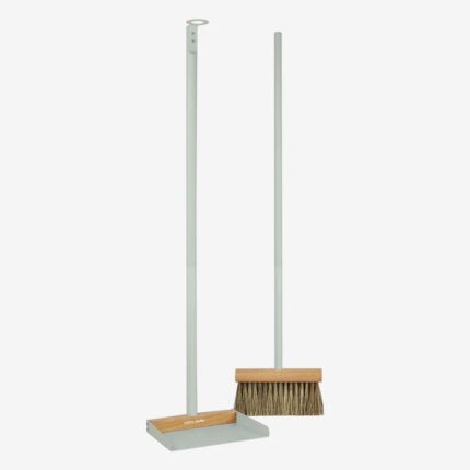Andree Jardin long handled broom dustpan set - Clynk NATURAL - GREY GREEN