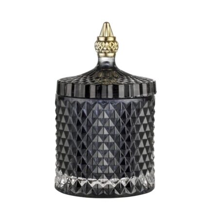 Miya jar H17.5 cm. dark grey