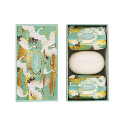 Portus Cale White Crane Soap Set  3x150g