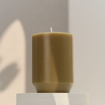Colorama Engraved Pillar Candle 45h Bronze Sandalwood
