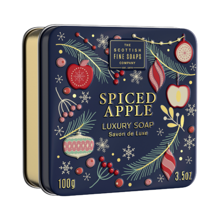 Spiced Apple Baubles Soap in a Tin 100g