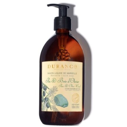 Liquid Marseille Soap Pine & Olive Wood 500ml Glass Bottle