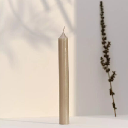 12 Straight Candles 7h Timeless Taupe