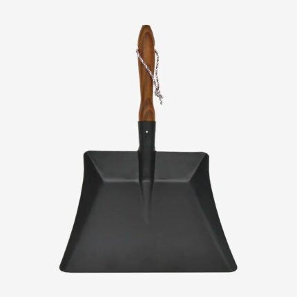 Andree Jardin metal dustpan - ash wood - BLACK