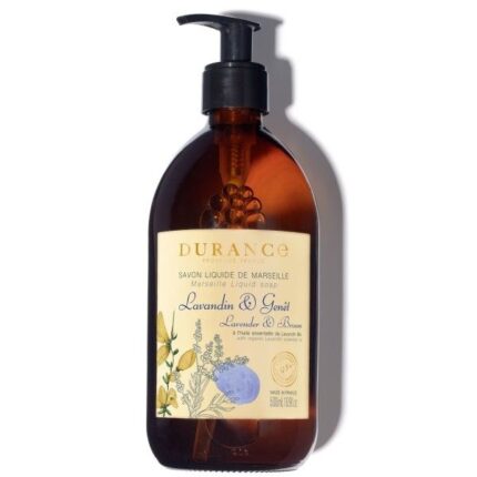 Liquid Marseille Soap Lavender & Broom 500ml Glass Bottle