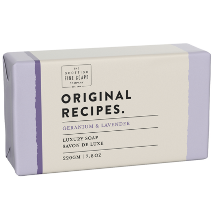 Geranium & Lavender Luxury Soap 220gr