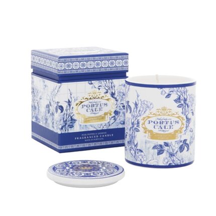 Portus Cale Gold & Blue Candle