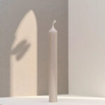 12 Straight Candles 7h Gray Chic