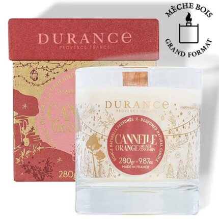 Orange Cinnamon Wooden Wick Candle