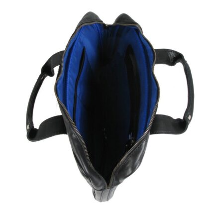 Black Leather Bag - Full Grain Cowhide