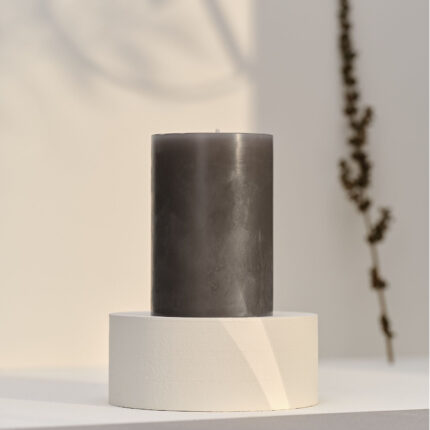 Cylindrical candle 50h Timeless Gray