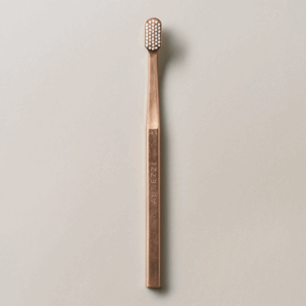 Aurezzi Toothbrush Rose/ White 18K Rose Gold lated M