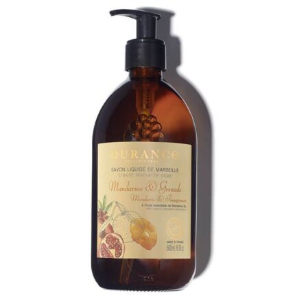 Liquid Marseille Soap Mandarin & Pomegranate 500ml Glass Bottle