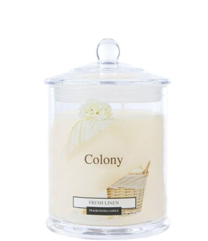 Colony Fresh Linen Medium Candle Jar 48h