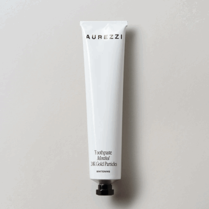 Aurezzi Toothpaste Menthol 24K Gold Particles  Whitening
