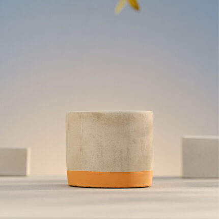 Outdoor Candle in Cement Jar 180g Orange Citronnella