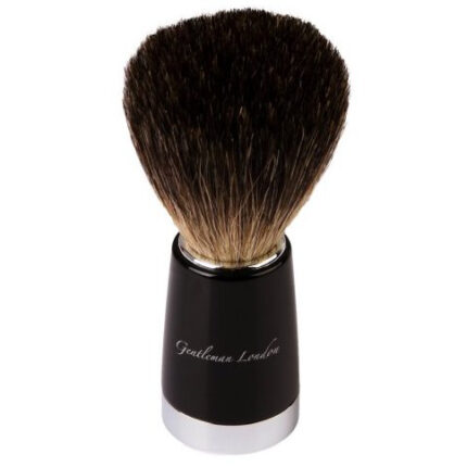 Shaving Brush - Black Chromed, Medium, Pure Badger