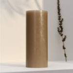 Cylindrical candle 125h Timeless Taupe