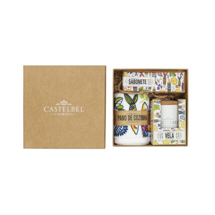 Castelbel Sardine Gift Set (Soap+Candle+Kitchen Cloth)