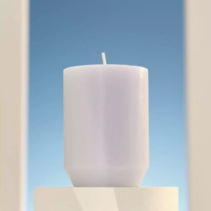 Colorama Engraved Pillar Candle 45h Cloud of Musk