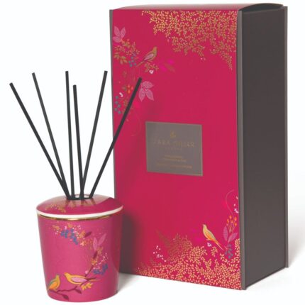 Sara Miller London Pink Birds Sandalwood, Cardamon & Oud Diffuser 200ml