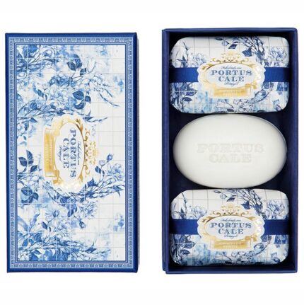 Portus Cale Gold & Blue Soap Set