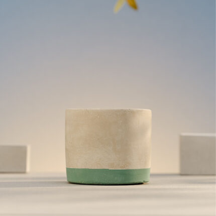 Outdoor Candle in Cement Jar 180g Mint Citronnella