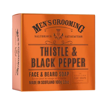 Thistle & Black Pepper Face & Beard Soap