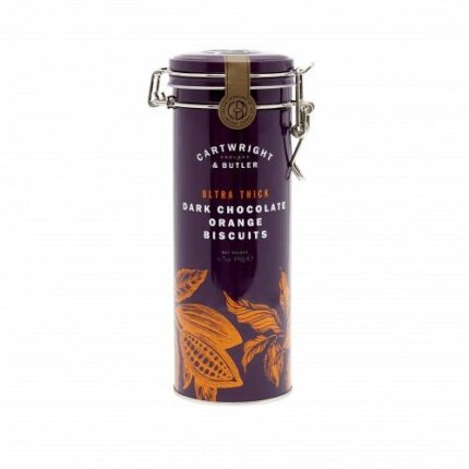 Ultra Thick Dark Chocolate Orange Biscuits Tin190gr (Copy)