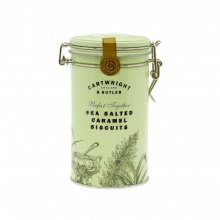 Sea Salted Caramel Biscuits in Tin 200gr