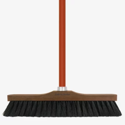 Soft fibres broom black horsehair 33cm ashwood