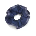Silk & leather scrunchie JAZZY