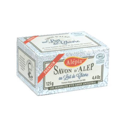 Savon d'Alep Premium Bio au lait frais de Chèvre 125gr