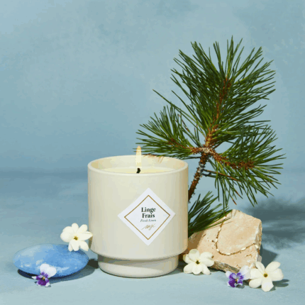 Fresh Linen Jewel Candle