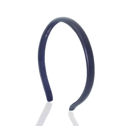 Leather hairband Navy Blue JAZZY