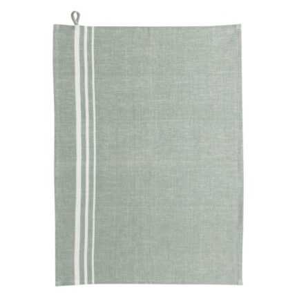 Rib Recycled Tea Towel Thyme 50 X 70