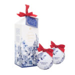 Gold & Blue Christmas Baubles Soap Set 2x110g