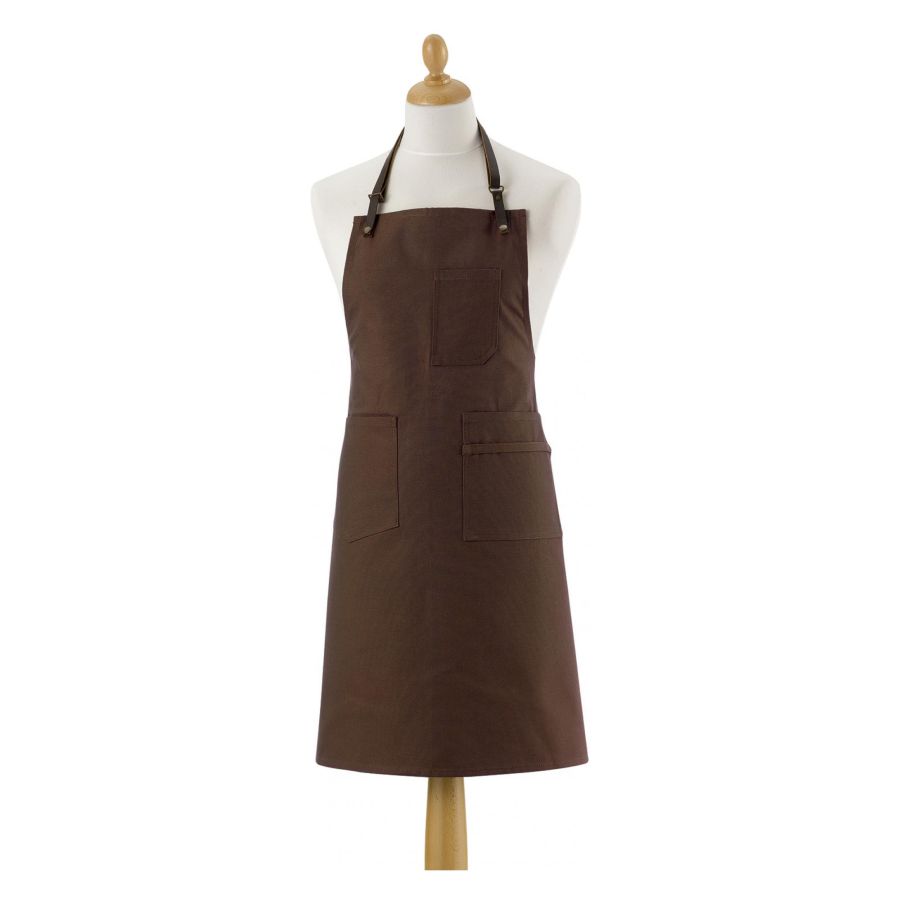phototheque-web-2188075000_PS Léo Kitchen Apron Coffee - Image 1