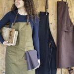 Léo Kitchen Apron Coffee - Image 3